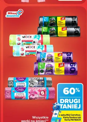 Worki na śmieci promocja w Carrefour
