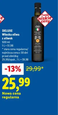 Włoska oliwa z oliwek 500 ml promocja w Lidl
