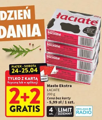 Masło ekstra promocja w Intermarche