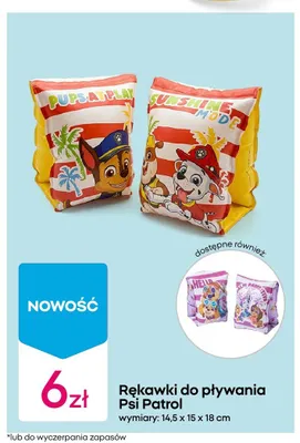 Rękawki do pływania Psi Patrol 14,5x15x18cm promocja w Pepco