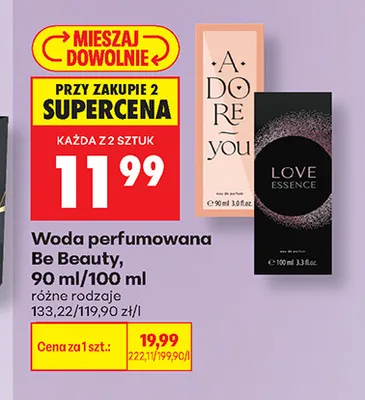 Woda perfumowana Be Beauty Love Essence promocja w Biedronka