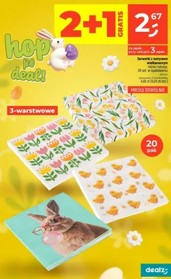 Serwetki z motywem wielkanocnym różne rodzaje promocja w Dealz