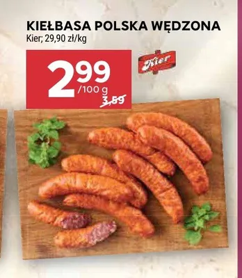 Kiełbasa polska wędzona Kier promocja w Stokrotka