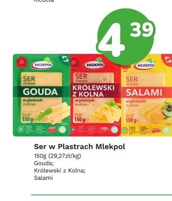 Ser w plastrach Mlekpol Królewski z Kolna promocja w Limonka