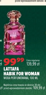 Woda perfumowana Lattafa Habik for Woman promocja w Drogerie Natura