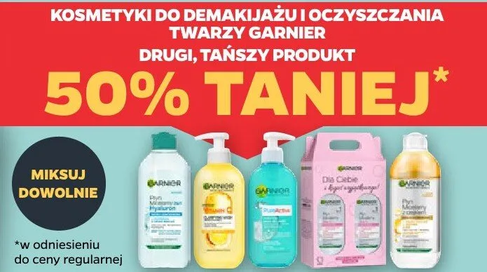 Kosmetyki do demakijażu i oczyszczania twarzy DRUGI -50% promocja w Netto