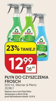Płyn do czyszczenia Frosch promocja w Chata Polska