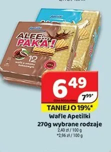 Wafle Apetitki promocja w Delfin