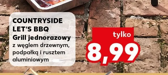 Grill jednorazowy Countryside Let's Bbq promocja w Kaufland