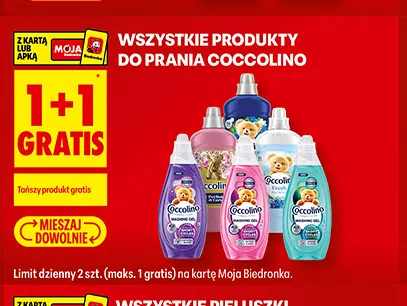 Produkty do prania Coccolino promocja w Biedronka