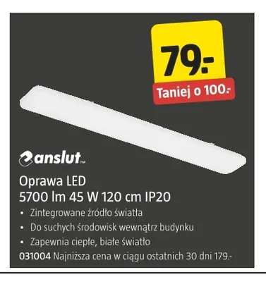 Oprawa LED 5700lm 120 cm IP20 Anslut promocja w Jula