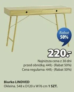 Biurko Lindved promocja w Jysk