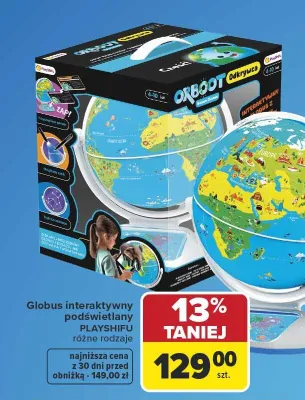 Globus interaktywny podświetlany Playshifu Orboot Odkrywca promocja w Carrefour