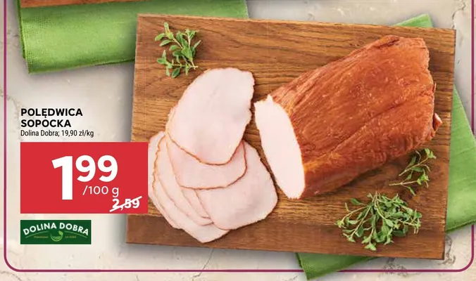 Polędwica sopocka Dolina Dobra promocja w Stokrotka