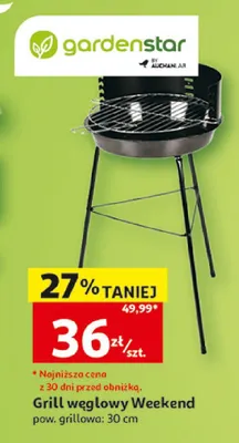 Grill węglowy Weekend Gardenstar promocja w Auchan