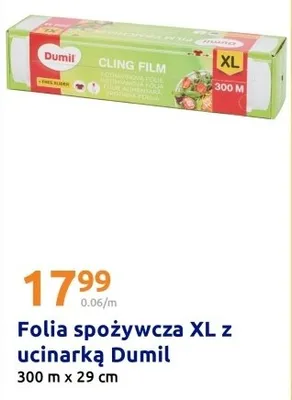 Folia spożywcza XL z ucinarką promocja w Action