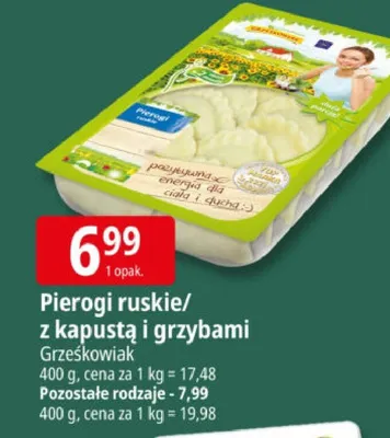 Pierogi ruskie/z kapustą i grzybami promocja w Leclerc