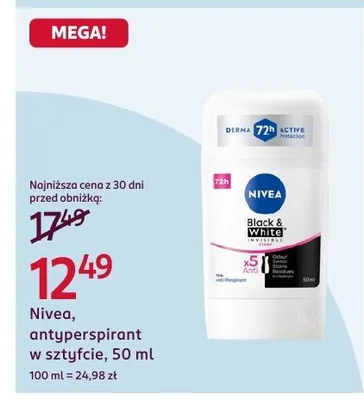Antyperspirant w sztyfcie promocja w Rossmann