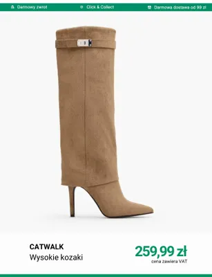 Wysokie kozaki Catwalk promocja w Deichmann