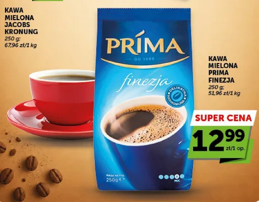 Kawa mielona Prima Finezja promocja w Groszek