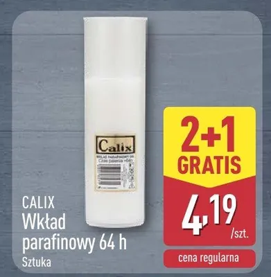 Wkład parafinowy 64 h promocja w Aldi