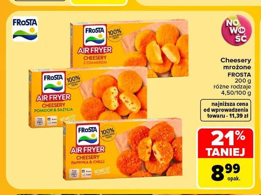 Cheesery mrożone z edamerem Frosta promocja w Carrefour