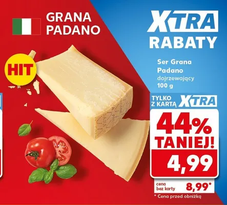 Ser Grana Padano dojrzewający promocja w Kaufland