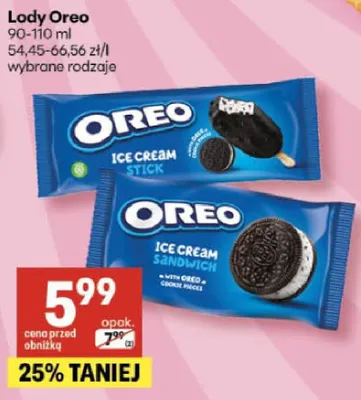 Lody różne rodzaje promocja w Delikatesy Centrum