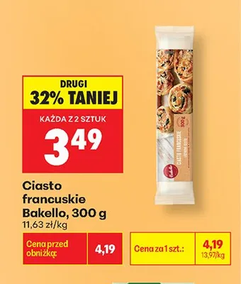 Ciasto francuskie Bakello promocja w Biedronka