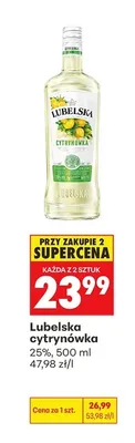 Likier Lubelska Cytrynówka promocja w Biedronka