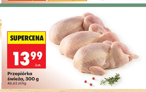 Przepiórka świeża promocja w Biedronka
