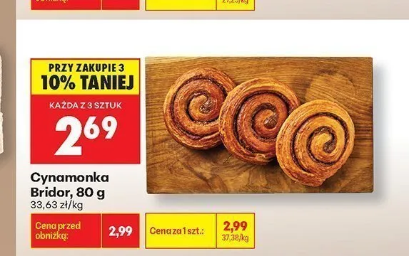 Cynamonka Bridor promocja w Biedronka