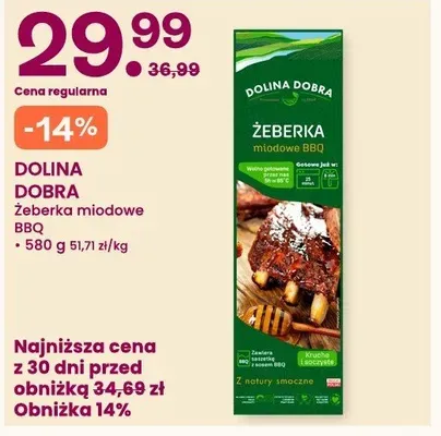 Żeberka miodowe BBQ Dolina Dobra promocja w Frisco