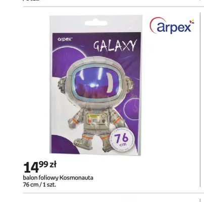 Balon foliowy Kosmonauta Arpex promocja w Empik