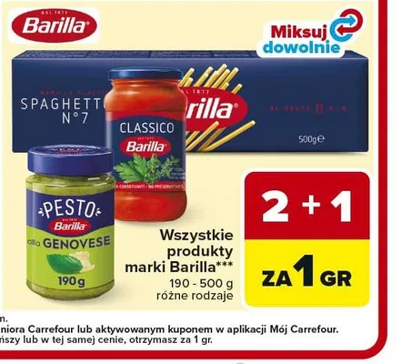 Pesto alla Genovese Barilla promocja w Carrefour