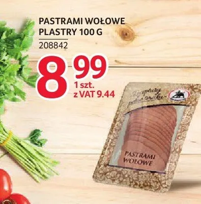 Pastrami wołowe plastry ZMB Białystok promocja w Selgros