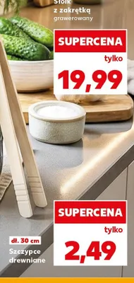 Szczypce drewniane 30 cm promocja w Kaufland