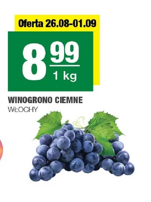 Winogrono ciemne Włochy promocja w SPAR
