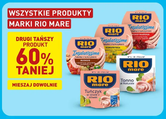 Tuńczyk w sosie własnym Rio Mare promocja w Aldi