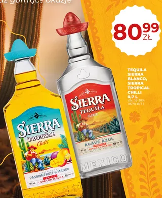 Likier Sierra Tropical Chilli promocja w Duży Ben