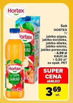 Sok jabłkowy Hortex promocja w Carrefour