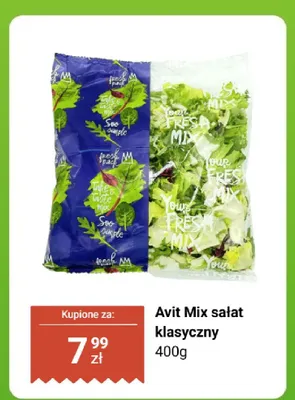 Mix sałat klasyczny  promocja w Dino