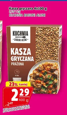 Kasza gryczana prażona Kuchnia Babuni Aluni 4-pak 100 g promocja w Prim Market