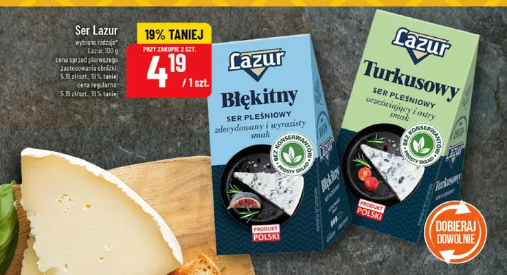 Ser Błękitny promocja w POLOmarket