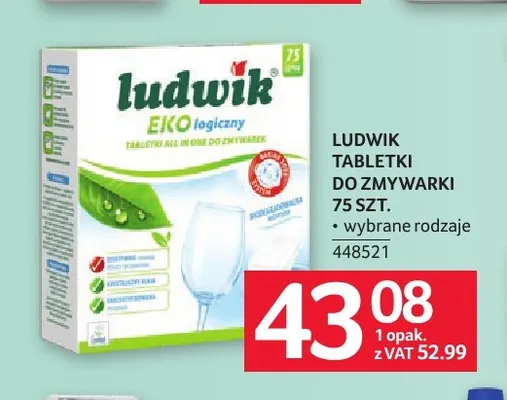 Tabletki do zmywarki Ludwik promocja w Selgros