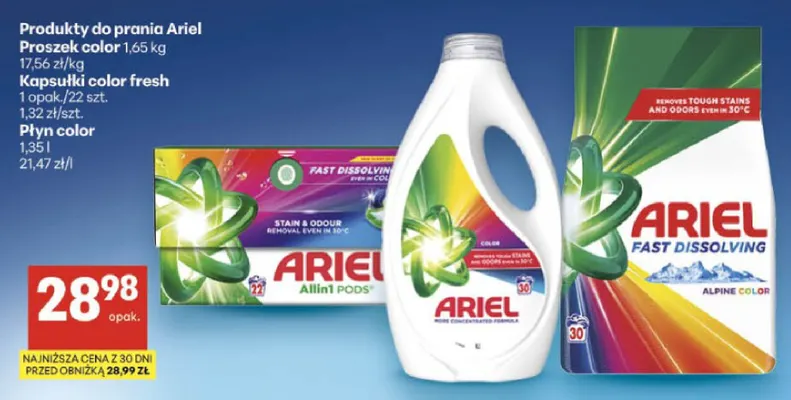 Kapsułki do prania colour Formil 3in1 caps promocja w Delikatesy Centrum