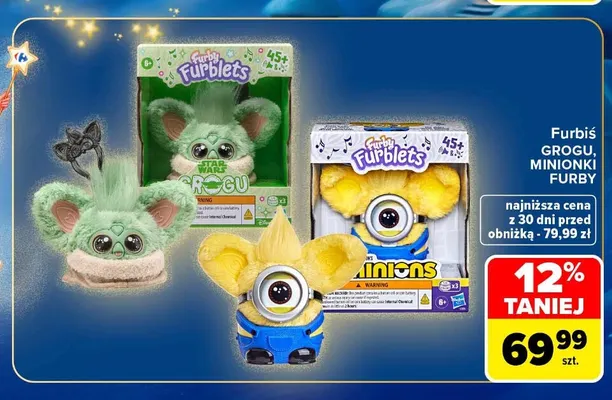 Furbiś Minionki Furby promocja w Carrefour
