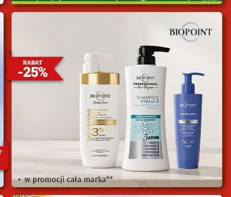 Kosmetyki do pielęgnacji włosów Biopoint promocja w Drogeria Kosmyk