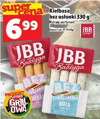Kiełbasa bez osłonki JBB Bałdyga promocja w TOPAZ