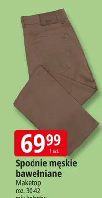 Spodnie męskie bawełniane promocja w Leclerc